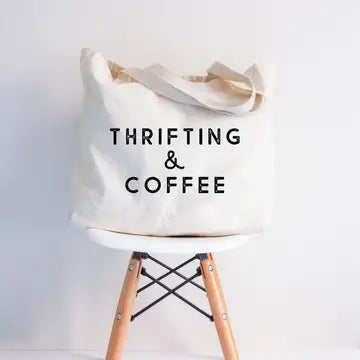 Tote Bag - Thrifting + Coffee