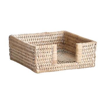 Burma Rattan Square Cocktail Napkin Holder