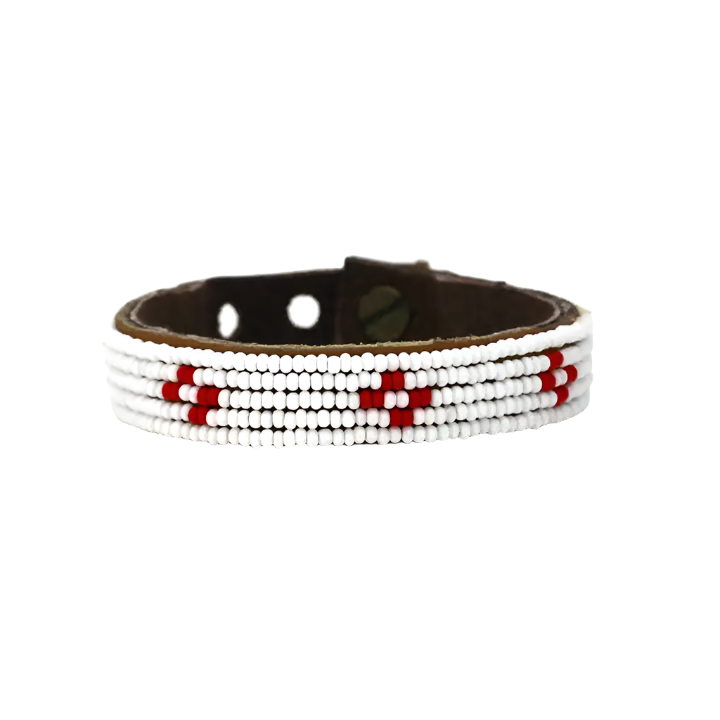 Swahili Bracelet - Small Red Diamond