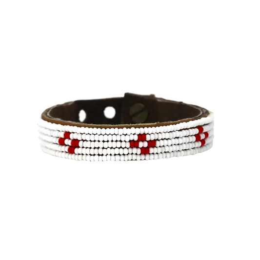 Swahili Bracelet - Small Red Diamond