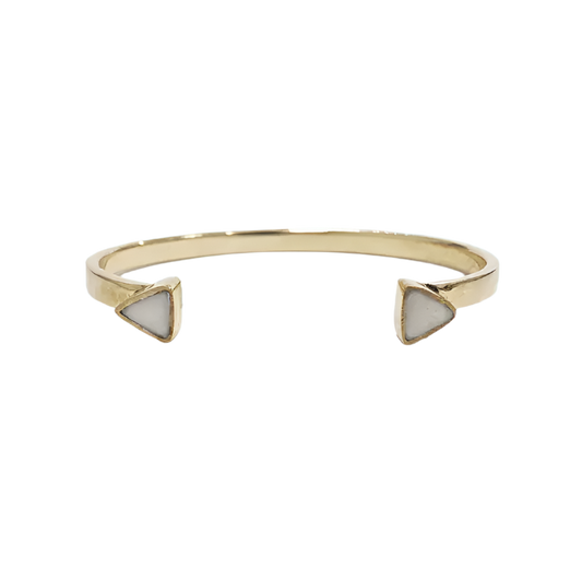 Swahili Bracelet - Triangle Cuff in White