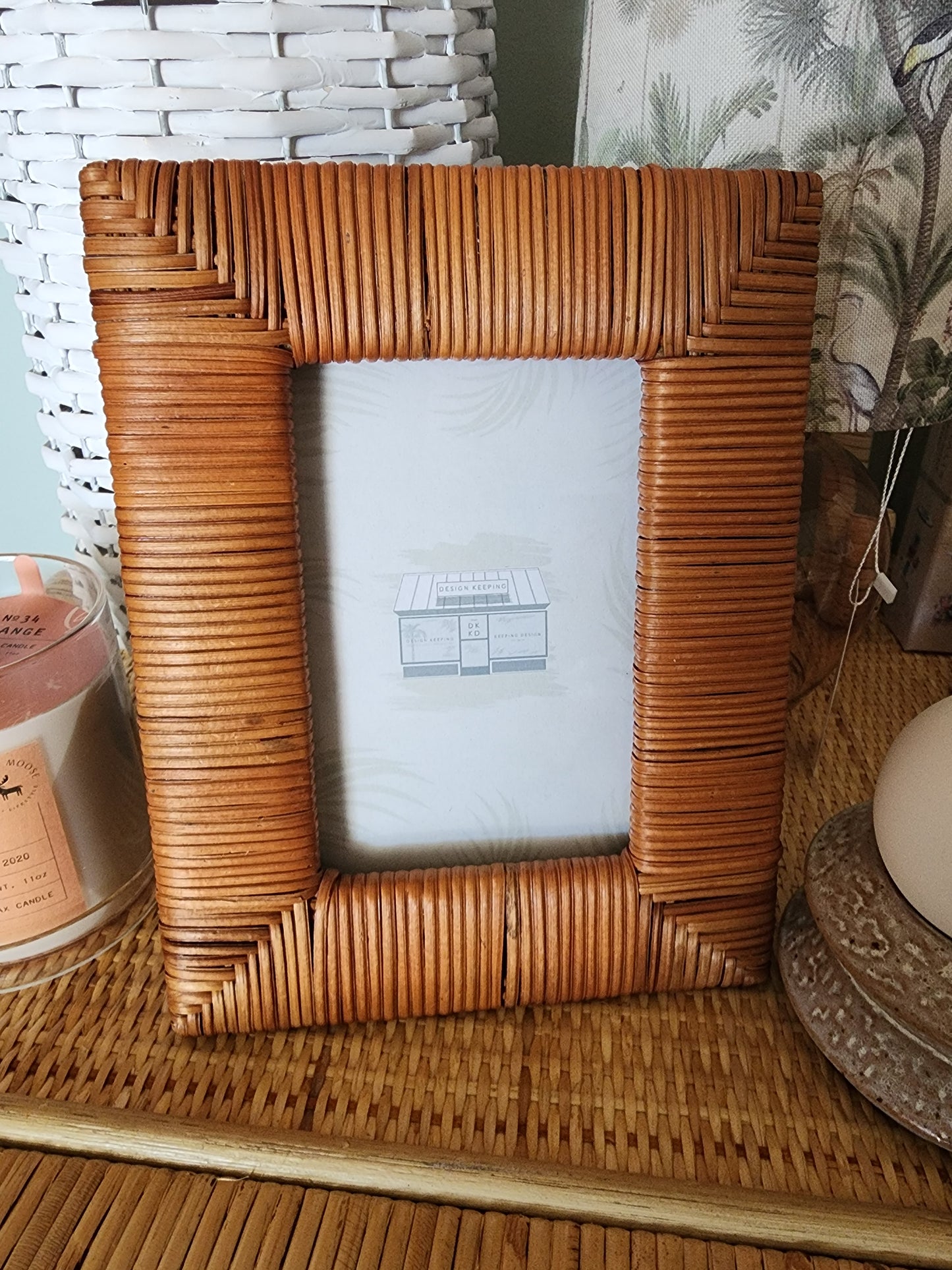 Vintage Vibes - Woven Rattan Frame