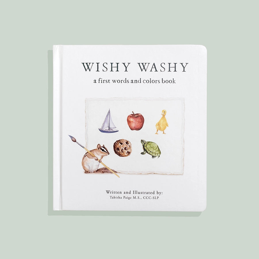 Wishy Washy - A Board Book of First Words + Colors