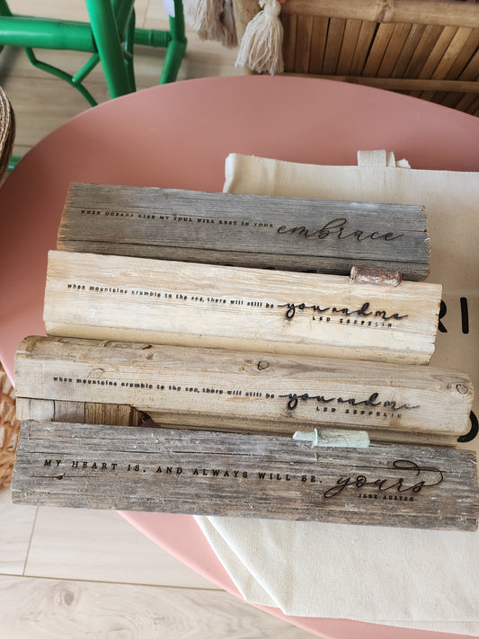 Wood Burned Old Window Frame Decor