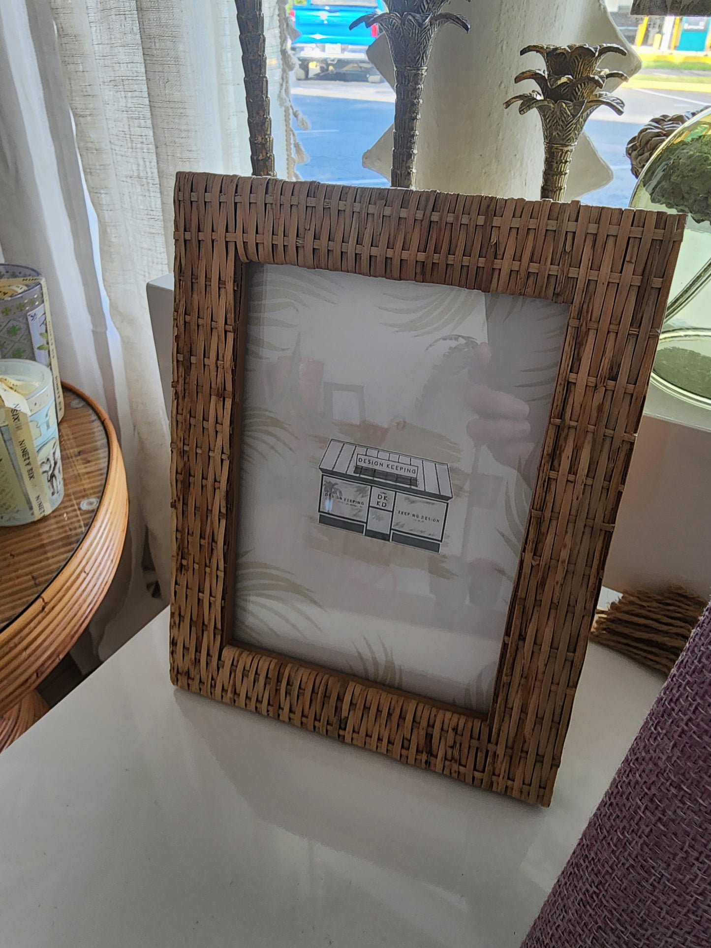 Woven Wicker Rattan Photo Frames